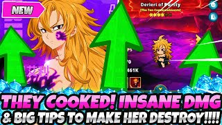 THEY ABSOLUTELY COOKED INSANE DAMAGE amp HUGE TIPS TO MAKE DERIERI DESTROY SHOWCASE 7DS Idle [upl. by Eelirol]