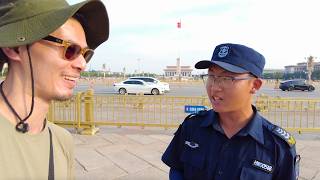 China Adventure 🇨🇳 Tiananmen Square The Strictest Security Weve Ever Experienced [upl. by Ennayoj137]