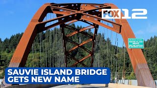 Sauvie Island Bridge renamed to honor Native Americans [upl. by Odom]