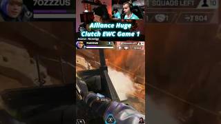 Alliance HUGE Clutch in EWC Apex Legends Game 1 shorts [upl. by Anyalram]