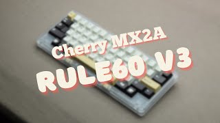 Rule60 V3 HHKB w Cherry MX2A Black [upl. by Kiona341]