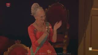 Queen Margrethe IIs Golden Jubilee  Royal amp national anthems of Denmark [upl. by Buckley]