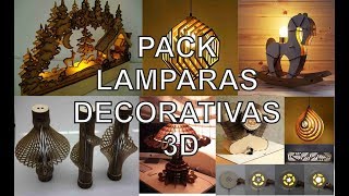 Lamparas decorativas 3D Archivos disponibles 135 [upl. by Lyell]