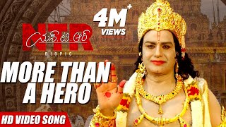 NTR More than a hero Video Song  NTR Biopic Video Songs  Kaala Bhairava  Balakrishna [upl. by Atterehs]