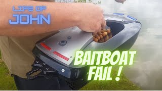 Bait Boat Failure On Carp Fishing Lake [upl. by Fessuoy541]