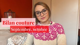 Bilan couture  septembre et octobre Atelier Mauricette [upl. by Natalina101]