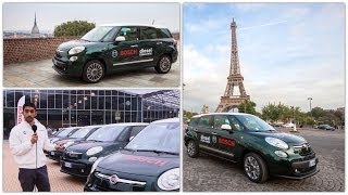 Fiat 500L 16 turbodiesel Living prova consumi TorinoParigi con 50 euro  Bosch Diesel Challenge [upl. by Areis]