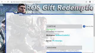 ROS HOW TO REDEEM CODE FREE SET amp VIP amp 120Diamonds  Spin Diamonds [upl. by Airam]