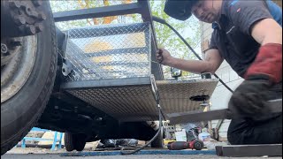 Box Truck RV Gets New Underbody Toolboxes Installed [upl. by Muldon]