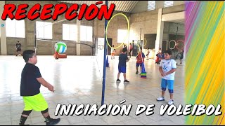 RECEPCIÓN ✅ voleibol 🏐para niños 👦👧de iniciación GOLPE DE ANTEBRAZOS 6 ejercicios ✅ [upl. by Gamal612]