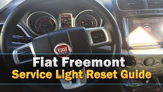 Fiat Freemont Oil Life Service Light Reset [upl. by Edwards705]