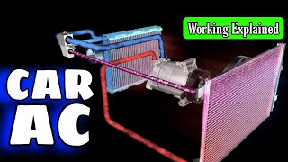 Car AC Working Explained in Urdu Hindi  Animation  English Subtitles added [upl. by Aikahs]