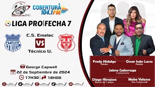 ENVIVO  EMELEC VS TECNICO U  LIGA PRO  MUNDO DEPORTIVO  COBERTURA FM 1041 [upl. by Elyc]