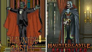 Haunted Castle Revisited  All Bosses Comparison Arcade 1988 vs Remake 2024 [upl. by Kanal]