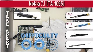 How to disassemble 📱 Nokia 71 TA1095 Take apart Tutorial [upl. by Lecirg]