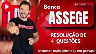 Ao Vivo Análise e Resolução de Questões da ASSEGE [upl. by Nnylylloh94]