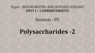 Biochemistry Session 05 heparin  chondroitin sulphate Hyluronic AcidGlucuronic acid [upl. by Kenison286]