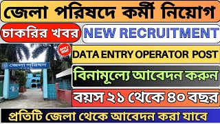 Zilla Parishad New Recruitment 2023  Data Entry Operator Recruitment 2023  WB New Govt Job [upl. by Alded993]