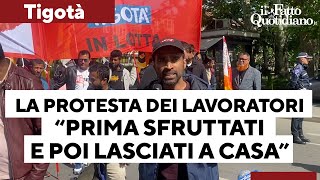 Tigotà protesta dei lavoratori “In 200 a rischio prima sfruttati e poi lasciati a casa” [upl. by Bazluke333]