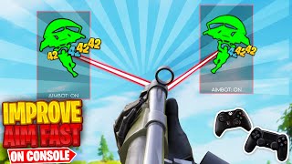 How to IMPROVE Aim on CONTROLLER in Fortnite 🎮🎯  Fortnite Console Aim Tips PS4  Xbox [upl. by Yngiram]