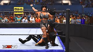 Using The Bronco Buster On All Divas In WWE 2K24 [upl. by Hanforrd]