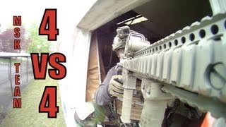 AIRSOFT 4 VS 4 THE DETENTION BY HAMZA  MSKTEAM [upl. by Lombard]