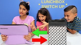 LUNCHBOX SWITCH UP CHALLENGE HZHtube Kids Fun [upl. by Adnamar]