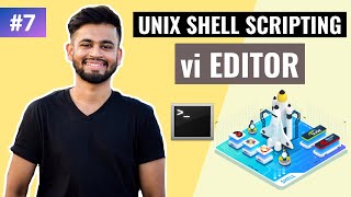 vi Editor in Unix  Lecture 7  Unix Shell Scripting Tutorial [upl. by Lunsford943]