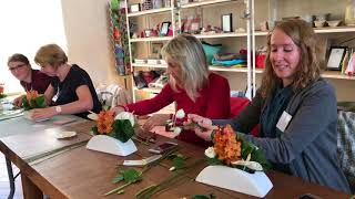 Atelier Art Floral Ikebana Abbaye du Valasse Normandie [upl. by Puritan]