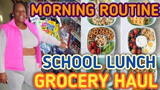 SINGLE MOM MORNING ROUTINE  grocery haul [upl. by Radbun]