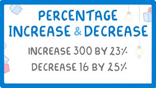 GCSE Maths  Percentage Increase and Decrease Multiplier Method 93 [upl. by Ahsuas]