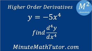 y5x4 find d4ydx4 [upl. by Gigi]