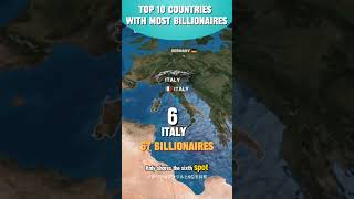 top 10 Most billionaires countries billionaire mostbillionairescountries [upl. by Mollie]