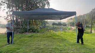 3x45m trade show tent outdoor toldo carpas setting up steps [upl. by Neltiak]