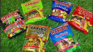 Haribo New Collection Unboxing  Haribo Starmix Tropifrutti Happy Cola Warms Golden Bears Mix [upl. by Aicram]