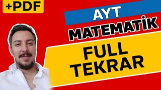 AYT MATEMATİK FULL TEKRAR  PDF  TEK VİDEO ⭐️ [upl. by Clava62]