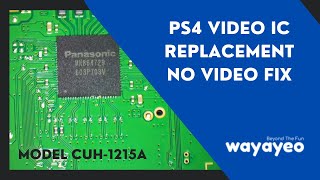 PS4 HDMI Encoder Video IC Chip MN864729 Replacement  NO VIDEO FIX [upl. by Llenol]