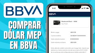 Cómo COMPRAR Dólar MEP En BBVA [upl. by Liartnod]