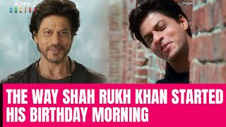 The Way Shah Rukh Khan Started His Birthday Morning quotWas Fixing AbRams iPadquot [upl. by Aliakim]