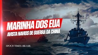 Guarda Costeira dos EUA localiza navios de guerra chineses perto do Alasca [upl. by Ettelrats]