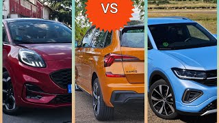 ✅️ ¿Ford Puma Skoda Kamiq o Volkswagen TCross 🤗 TRIPLE COMPARATIVA me mojo [upl. by Faline712]