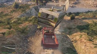 TREVOR ENTRY IN GTA 5 TREVOR VS LOST MC GANG [upl. by Carlo941]