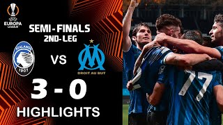 Highlights Atalanta 30 Marsiglia  Semifinali  UEFA Europa League 202324 [upl. by Juli]