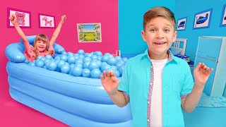 Fun kids challenges with Diana Roma and Oliver [upl. by Clarabelle441]