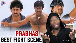 Chatrapathi Interval Fight Scene REACTION  Prabhas Mass fight Scene  Shriya Saran  Bhanupriya [upl. by Uon]