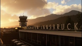 MSFS 2020  Pouso em Innsbruck LOWI ORBX [upl. by Annairdua]