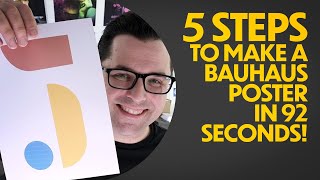 5 STEPS To Make A Bauhaus Design Poster in 92 Seconds [upl. by Sivatnod496]