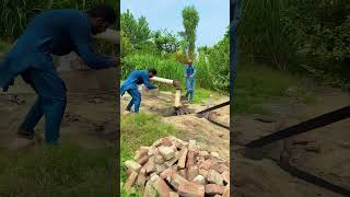 Tube well water extraction with tractor tire Balt shortsfeed shorts shortsviral tubewell [upl. by Tiffanle]