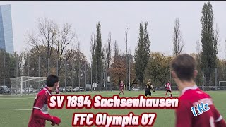 SV 1894 Sachsenhausen vs FFC Olympia 07  1HZ  7Spieltag [upl. by Mcleod]