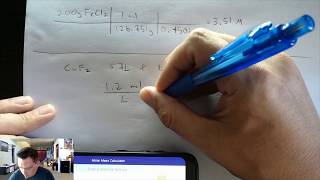 Molarity Dilution and pH practice CHEM 108 stream [upl. by Ynohtona100]